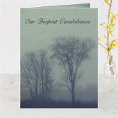 Familie condoleert kaart (Gele Bloem)