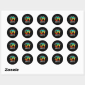 Familie Cruise 2022 Cruise Familie Matching Group Ronde Sticker (Vel)