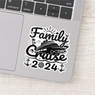 Familie Cruise 2024 Cool Grappige Familiereis Crui Sticker