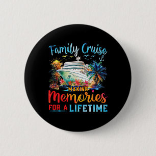 Familie Cruise 2025 Familie Zomer Vakantie Matchin Ronde Button 5,7 Cm