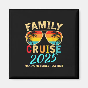 Familie Cruise 2025 Strand Matching Zomer Vakantie Magneet