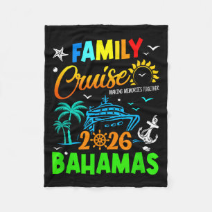 Familie Cruise 2026 Bahama's Samen Kruisen Troep Fleece Deken