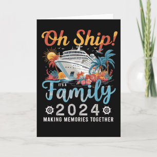 Familie Cruise 2026 Oh Ship Grappige Cruise Tropis Kaart
