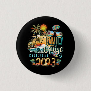 Familie Cruise Caraïben 2023 Zomer Vakantie Strand Ronde Button 3,2 Cm