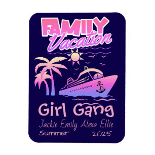 Familie Cruise Girl Gang Personaliseren Magneet