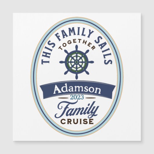 familie Cruise Magnet (Voorkant)