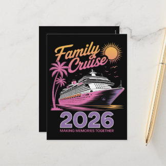Familie Cruise Squad 2026 Vakantie Matching Reis Feestdagenkaart