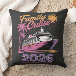 Familie Cruise Squad 2026 Vakantie Matching Reis Kussen