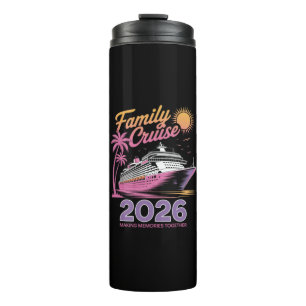 Familie Cruise Squad 2026 Vakantie Matching Reis Thermosbeker
