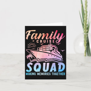 Familie Cruise Squad Vakantie Matching Groep 2025 Kaart