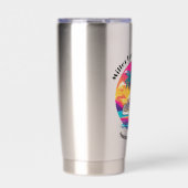 Familie Cruise Vakantie Herdenking Geïsoleerde Drinkbeker (Voorkant)