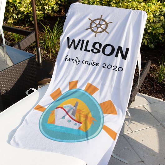 Familie cruiseseizoen reizen Keepomwille Strandlaken