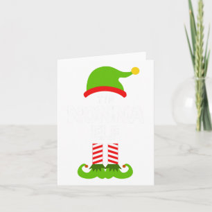 Familie De Nonna Elf Kerst Matching Pyjama PJ Kaart