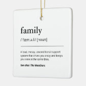 Familie Definitie Kerst Decor Keepsake Vakantie Keramisch Ornament (Links)