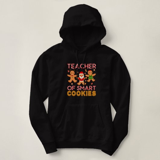 Familie die gember leraar aanpast van slimme koekj hoodie (Design voorkant)