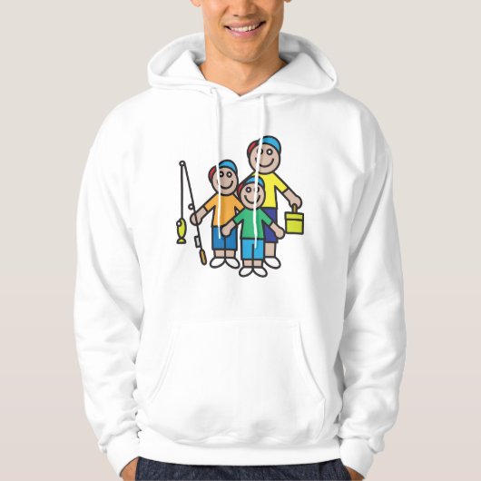 Familie die Mannen Hoodie Vist (Voorkant)