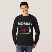 Familie die met Kerstmis meegaat Funny mamma's T-shirt (Voorkant volledig)