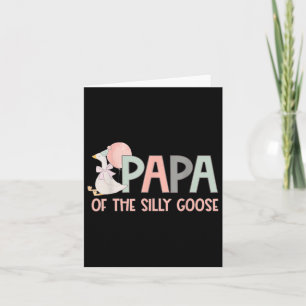 Familie eend 1e verjaardag papa van de Gekke gans  Kaart