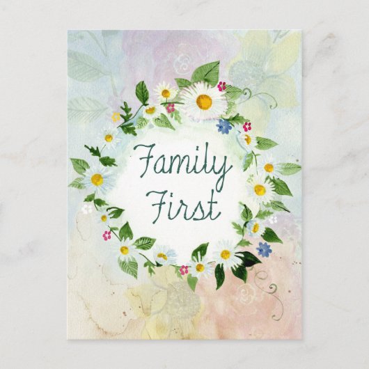 Familie Eerste Cirkel van het Briefkaart van Daisi (Voorkant)