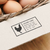 Familie Eigendom Boerderij Ei Karton Gepersonalis Zelfinktende Stempel