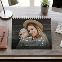 Familie Elegant Schrift Familie Fotocollage 2-Jaar