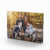 Familie Elegant Script Keepomwille Fotoblokken (Rechts)