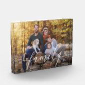 Familie Elegant Script Keepomwille Fotoblokken (Links)