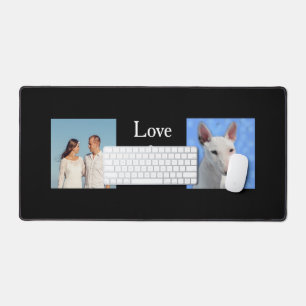 Familie en Bull Terrier Aangepaste foto's Bureaumat