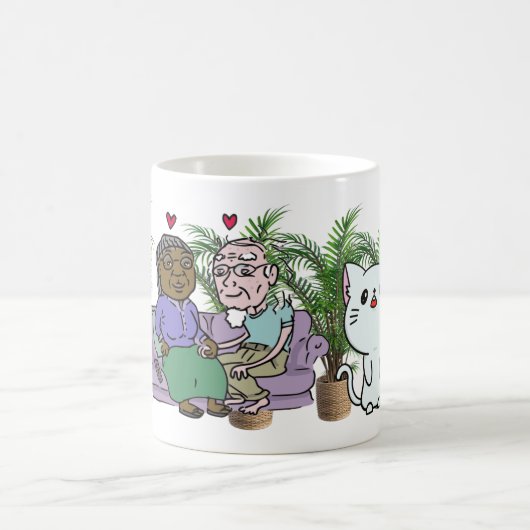 Familie en harige vrienden koffiemok (Center)