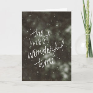 FAMILIE EN VRIEND "ZIJN ZO VERTRAAGD" IN CHRISTMAS KAART