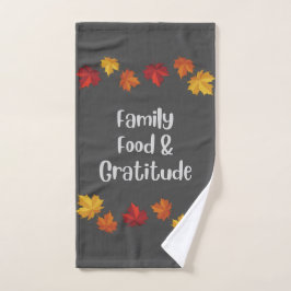 Familie Eten & Dankbaarheid Handdoek