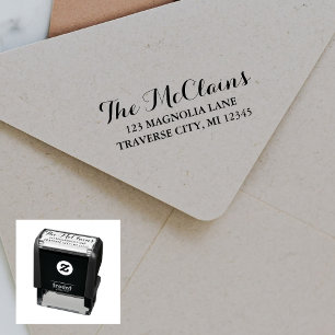 Familie Fancy Retouradres Zelfinktende Stempel