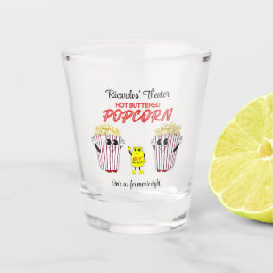 Familie Film Theater Leuke Popcorn Mascots Shot Glas
