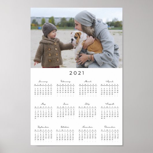 Familie Foto 2021Calendar Poster (Voorkant)