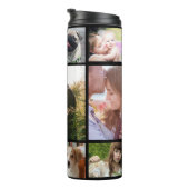 Familie Foto Collage 11 Aangepaste Afbeeldingen |  Thermosbeker (Geroteerd rechts)