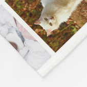 Familie Foto Collage 56 Square Afbeelding Easy Cus Fleece Deken (Hoek)