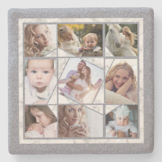 Familie Foto Collage 9 Instagram Afbeeldingen | Ma Stenen Onderzetter