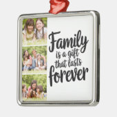 Familie Foto Collage Keepomwille Metalen Ornament (Links)