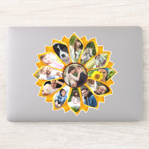 Familie Foto Collage Sunflower 13 Afbeeldingen Eas Sticker