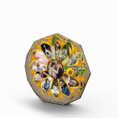 Familie Foto Collage Sunflower Burlap 13 Pics Easy (Rechts)