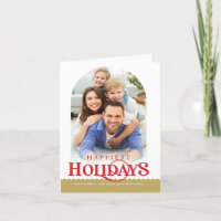 FAMILIE FOTO Minimale moderne boog goud rood