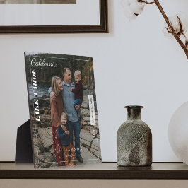 Familie Foto Modern Tijdschrift Reis Aandenken Fotoplaat