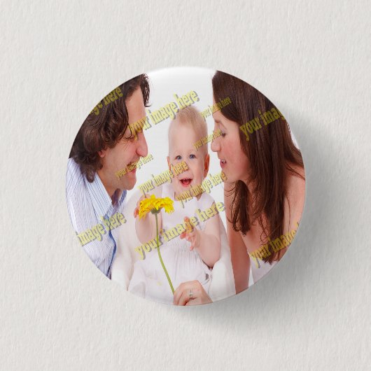 FAMILIE Foto ✨ Mooie Custom Ronde Button 3,2 Cm (Voorkant)