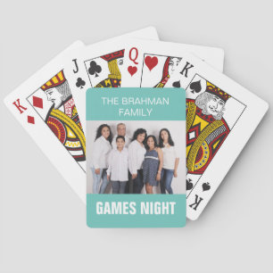 Familie Foto & Naam Spelletjes Avond Aangepaste Pokerkaarten