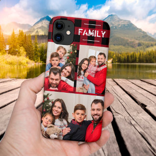 Familie Foto Rustic Red Buffalo Pset iPhone 11 Hoesje