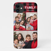 Familie Foto Rustic Red Buffalo Pset Case-Mate iPhone Case (Achterkant)