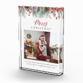 Familie Foto Vrolijke Kerstmis Display (Rechts)