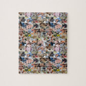 Familie Fotocollage Custom 24 Pic Legpuzzel Vorm (Verticaal)