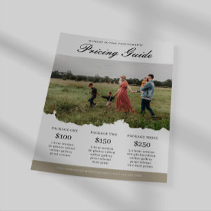 Familie Fotografie Prijsgids Lijst Flyer