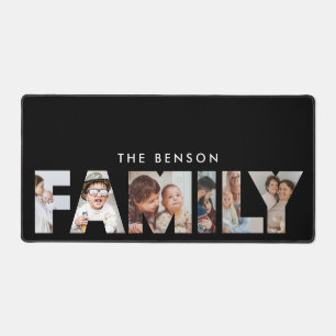 Familie Foto's Collage Home Kantoor Decor Zwart Bureaumat
